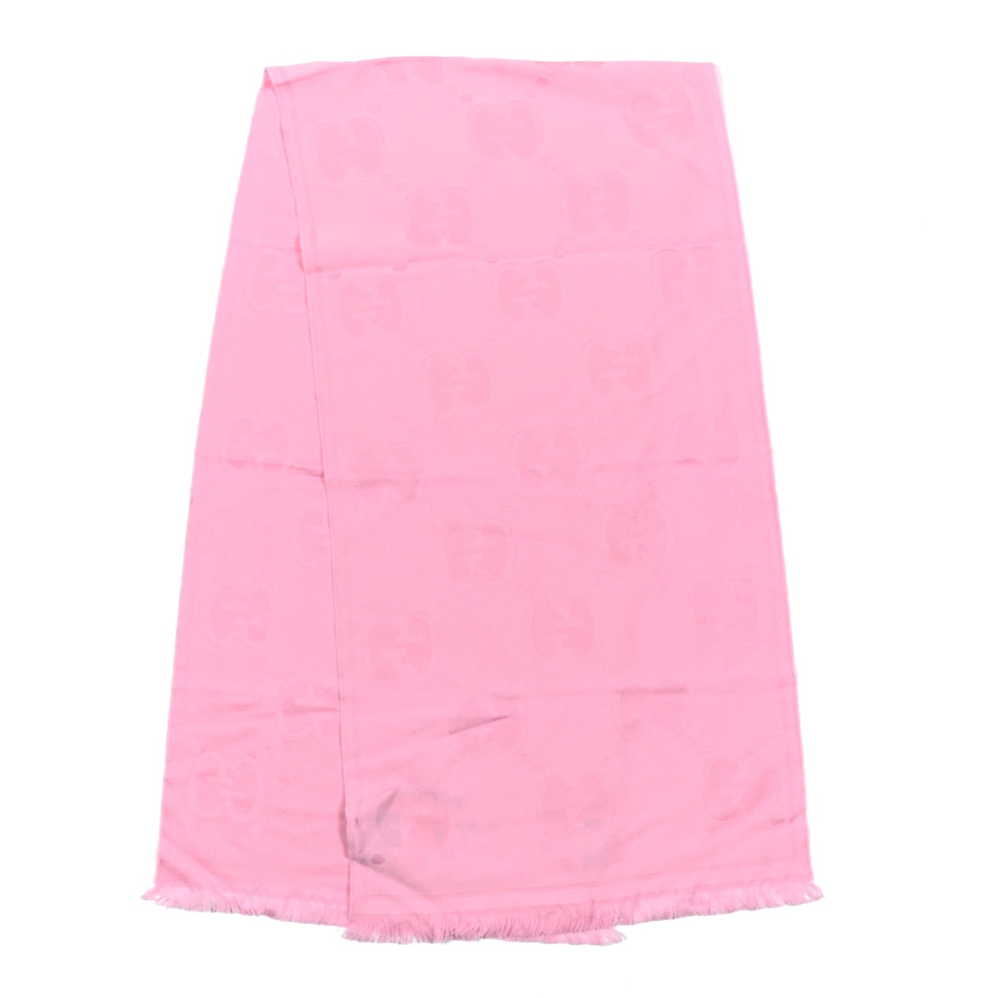 Wool Jacquard Monogram Jumbo GG Lady Nest Scarf Roseate
