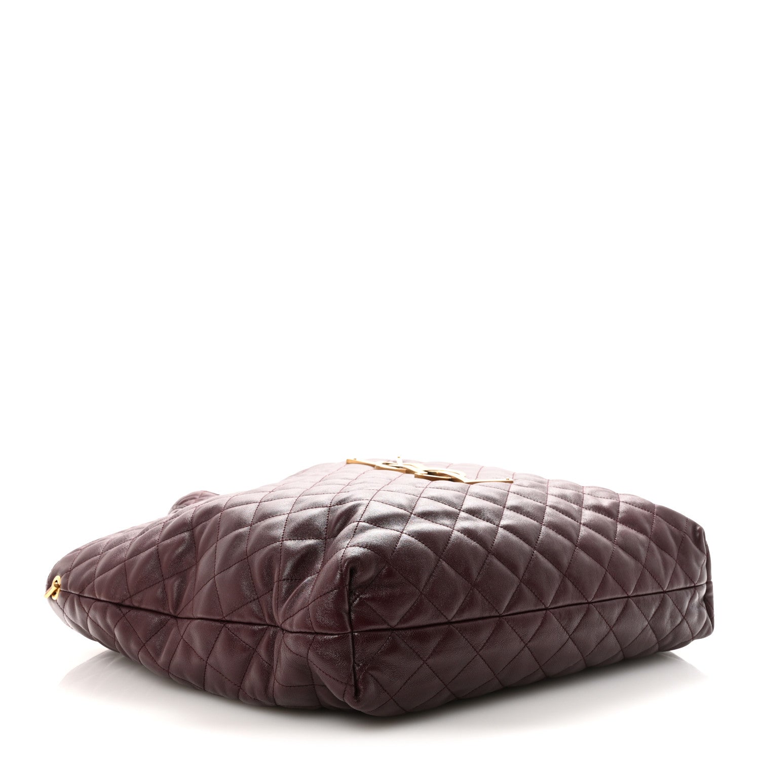 Saint Laurent Lambskin Quilted Maxi Icare Shopping Tote  Rouge Cabernet 5 of 10