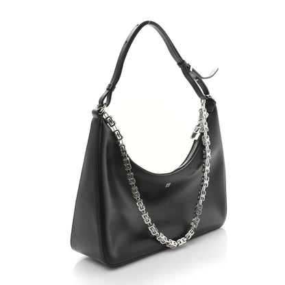 Givenchy Smooth Calfskin Small Moon Cut Out Shoulder Bag Black 3 of 9
