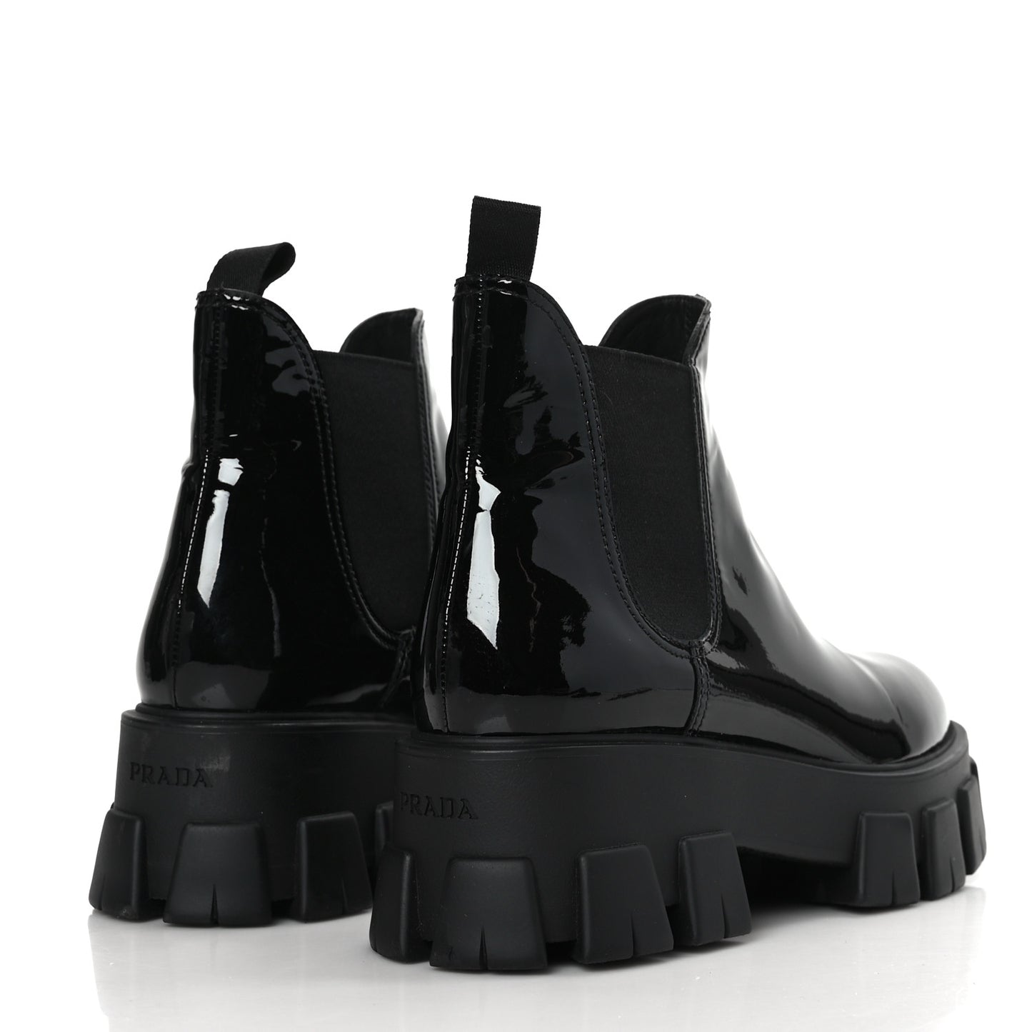 Vernice Monolith Chelsea 55mm Ankle Boots 41 Black