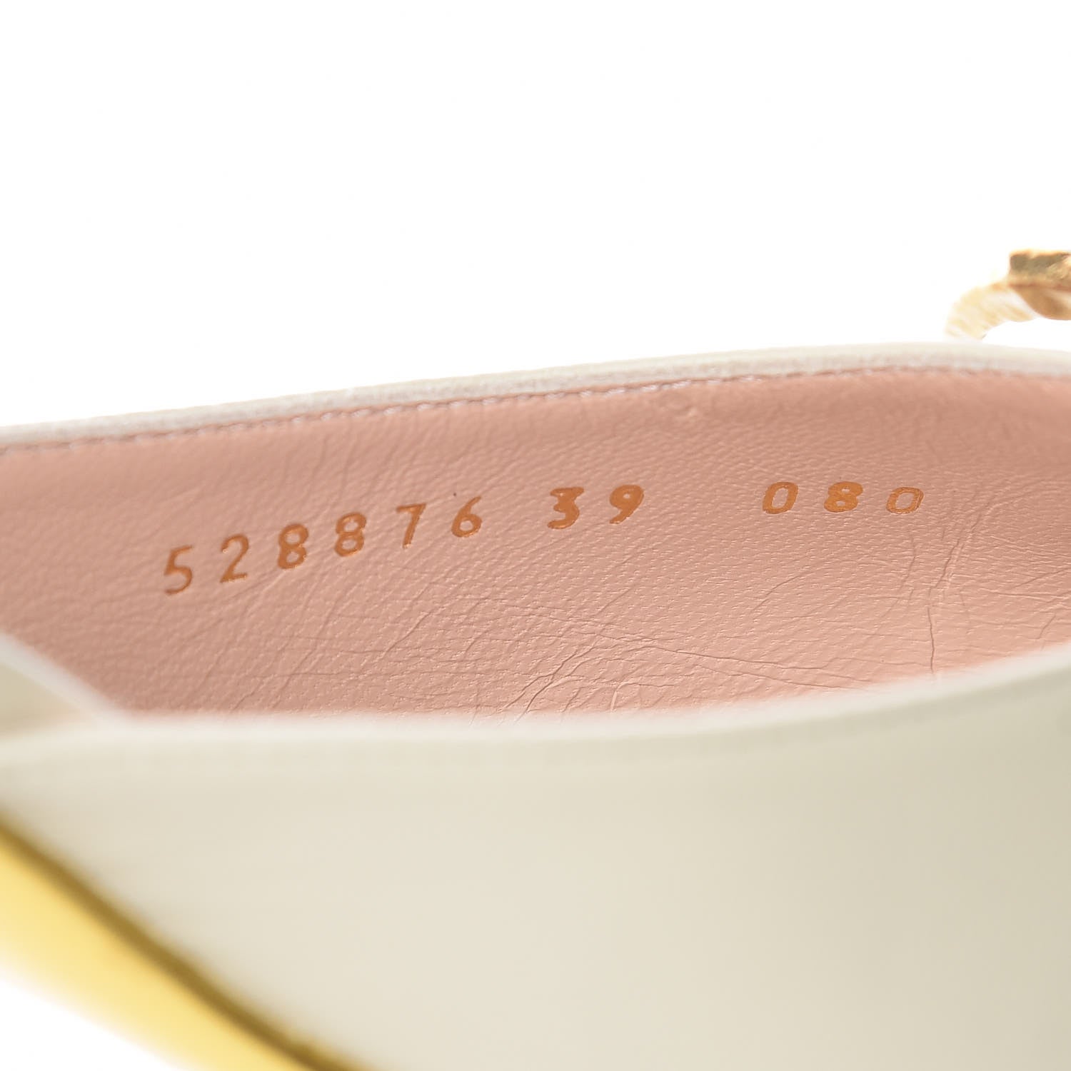 Gucci Malaga Kid Crystal GG Unia Mules 39 Vintage White 8 of 9