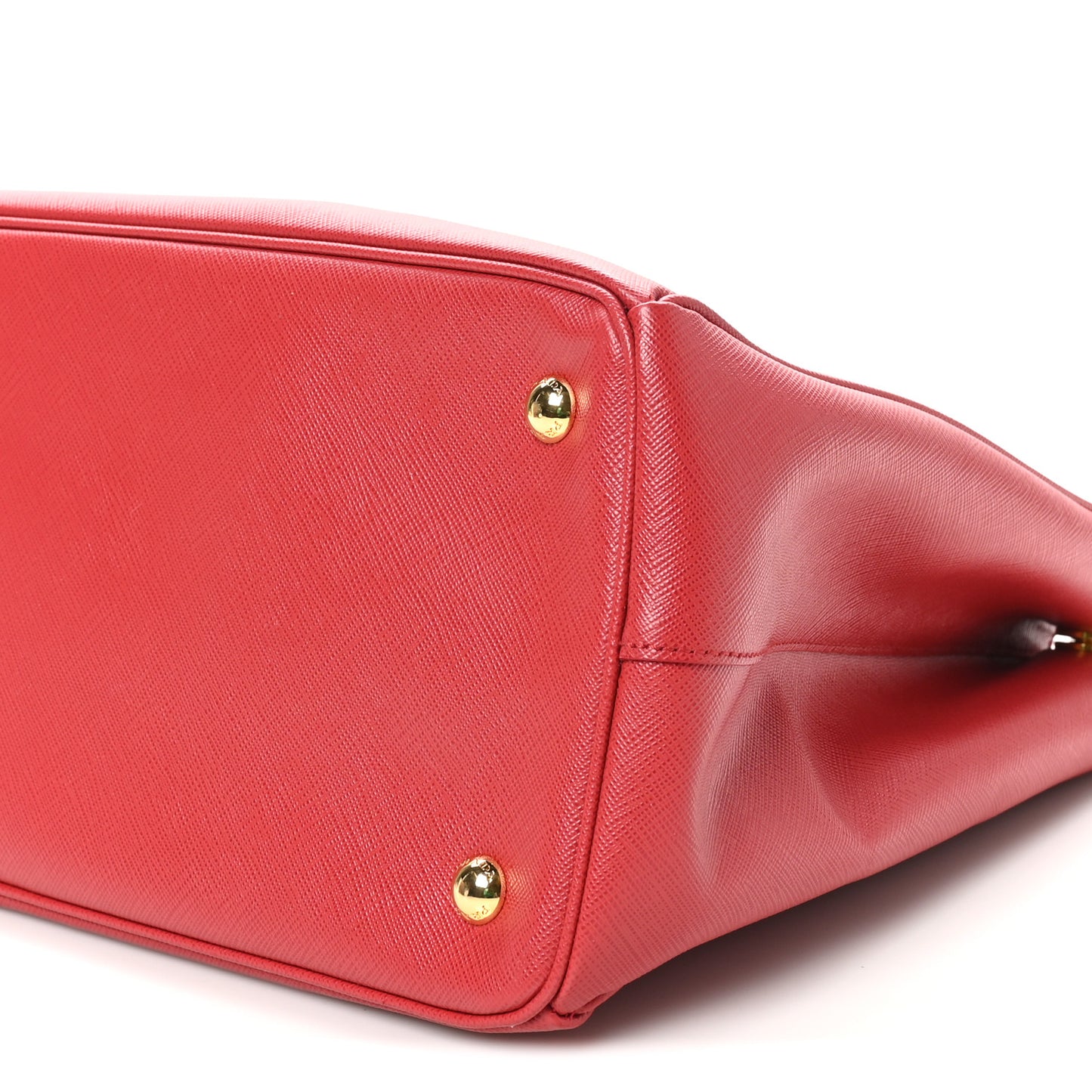 Saffiano Lux Large Double Zip Tote Fuoco