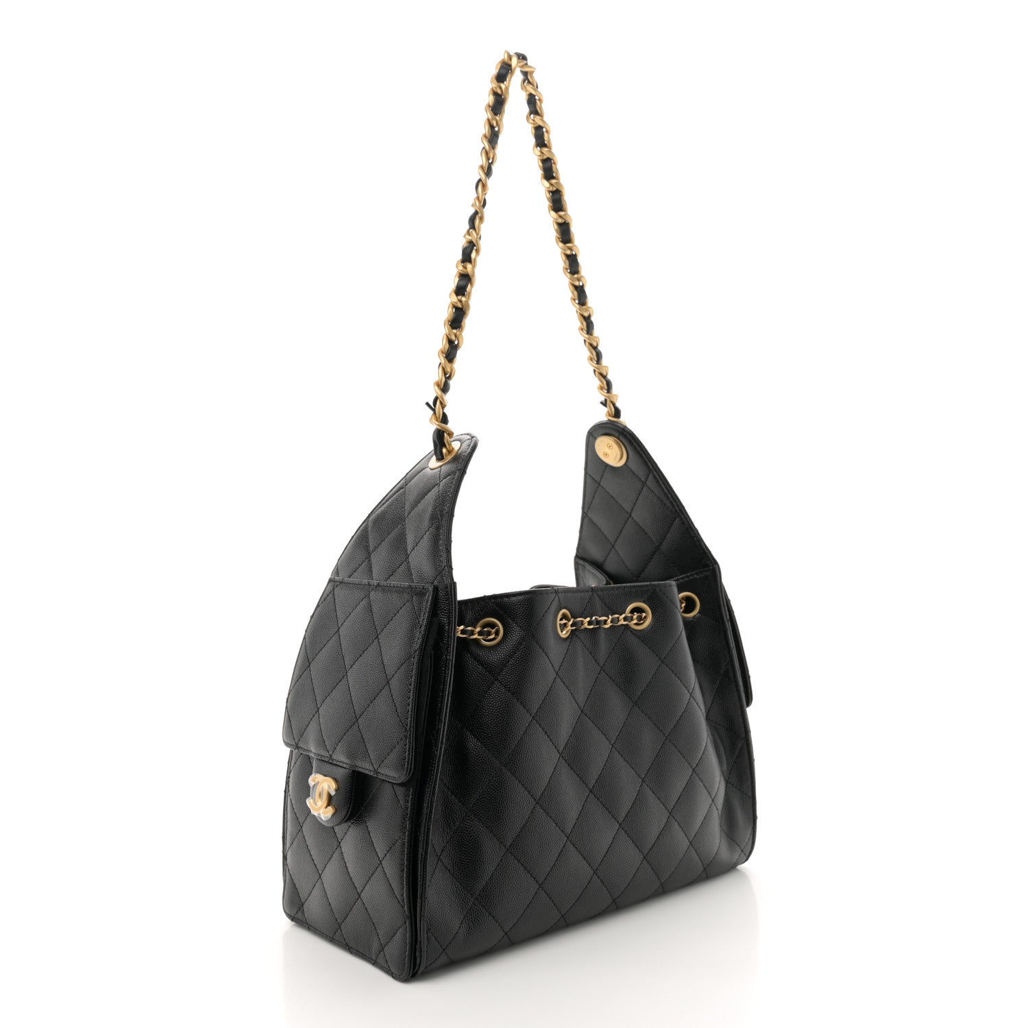 Chanel Caviar Quilted Small Chanel 25 Handbag Black 3 of 10