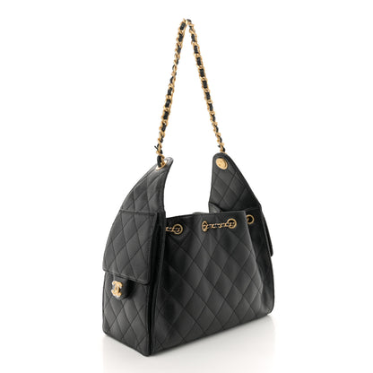 Chanel Caviar Quilted Small Chanel 25 Handbag Black 3 of 10
