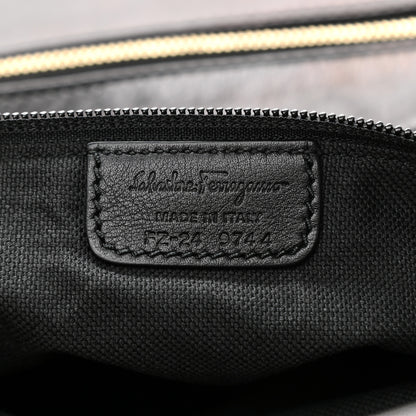 Salvatore Ferragamo Calfskin Nevada Gancini Backpack Black 6 of 11