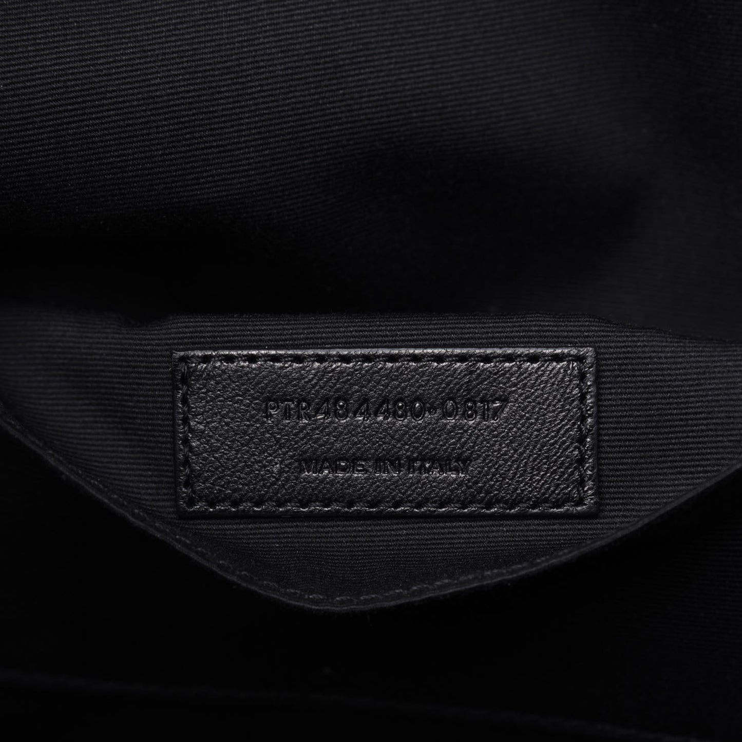 Calfskin Crocodile Embossed Bold Briefcase Black