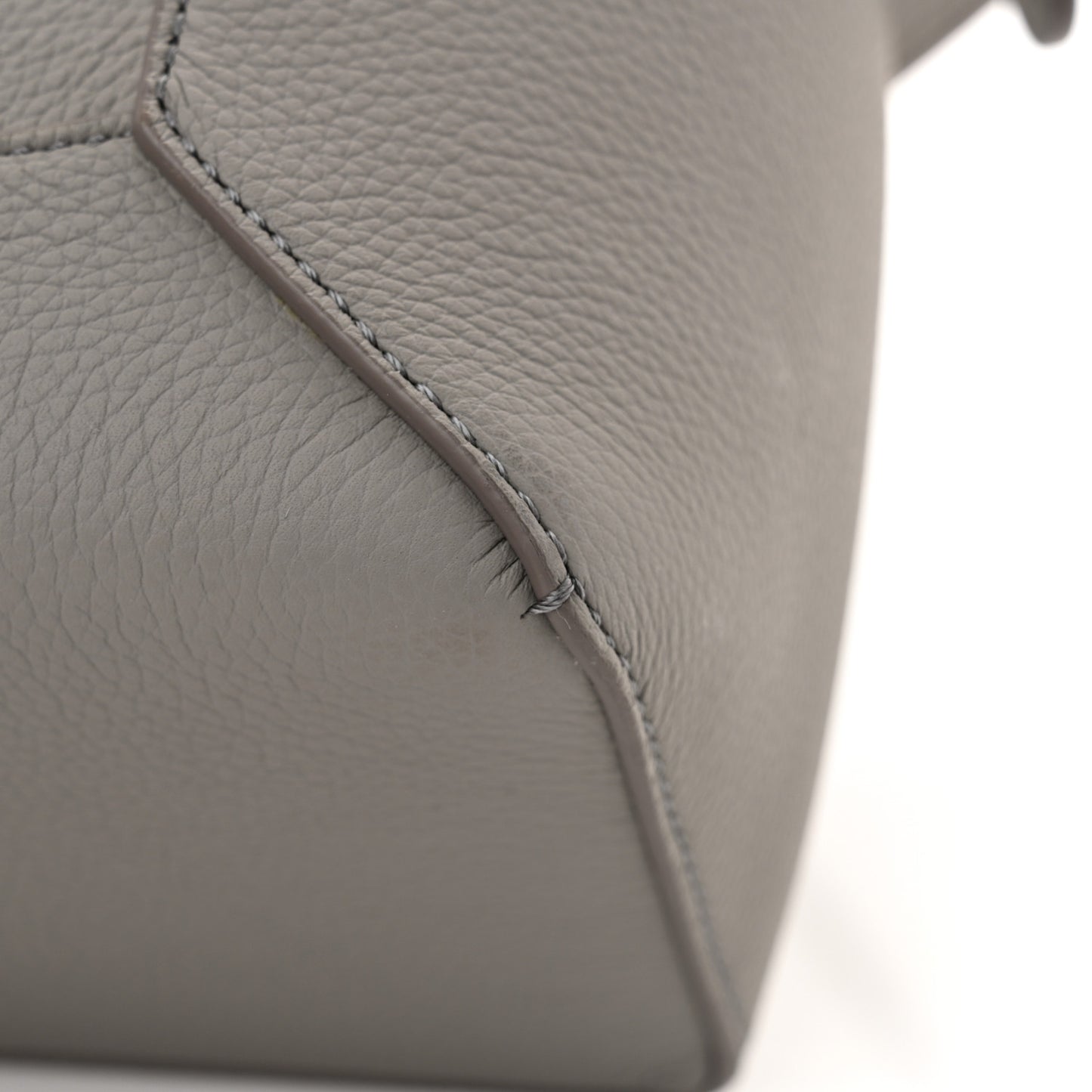 Soft Grained Calfskin Small Puzzle Edge Bag Pearl Grey