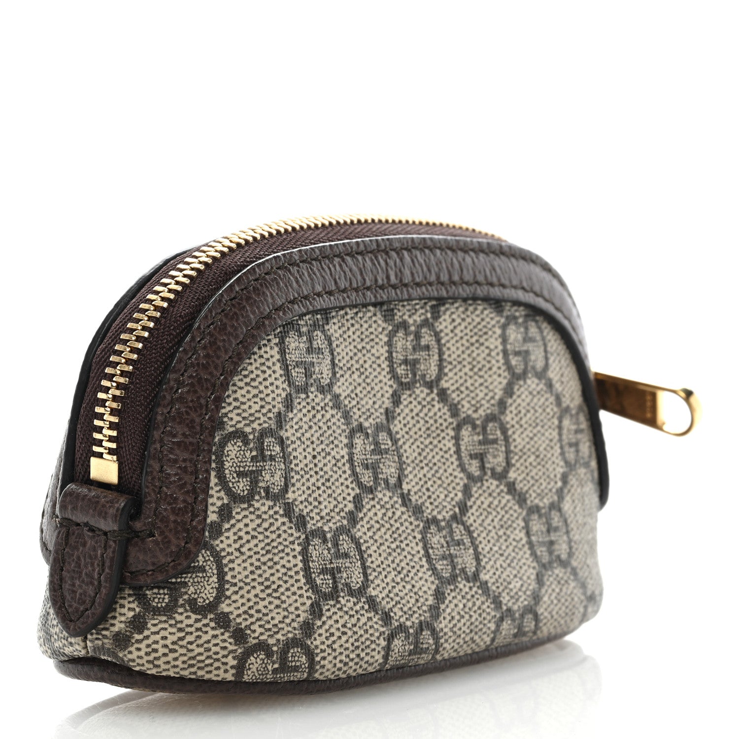 Gucci GG Supreme Monogram Web Ophidia Dome Key Pouch Beige New Acero 3 of 7