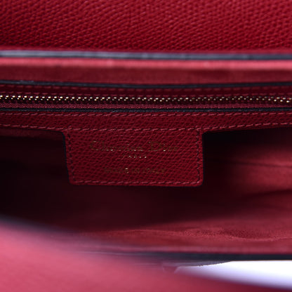 Christian Dior Grained Calfskin Saddle Bag Burgundy 6 of 9