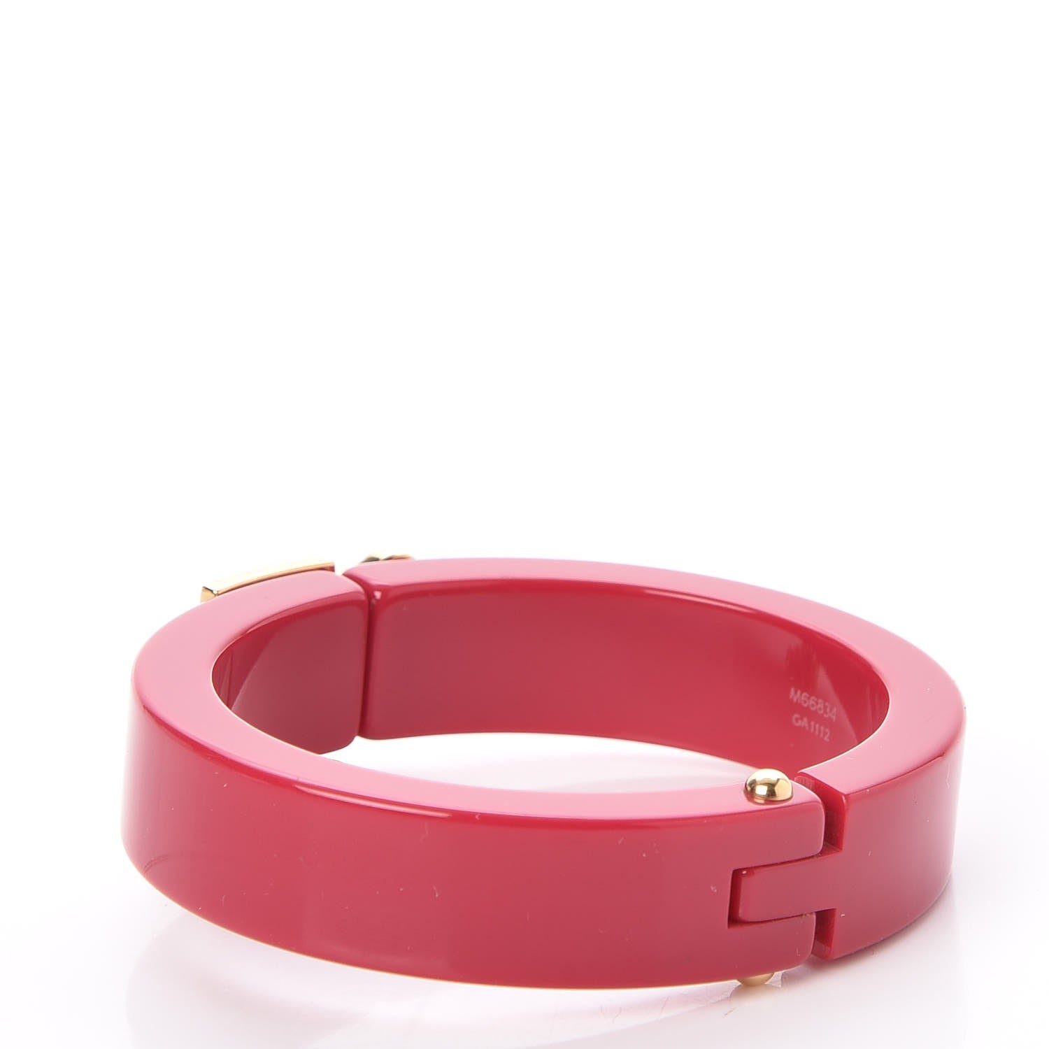 Louis Vuitton Resin Lock Me Bracelet Rose Indien 3 of 7
