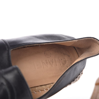 Chanel Lambskin CC Espadrilles 38 Black 10 of 16