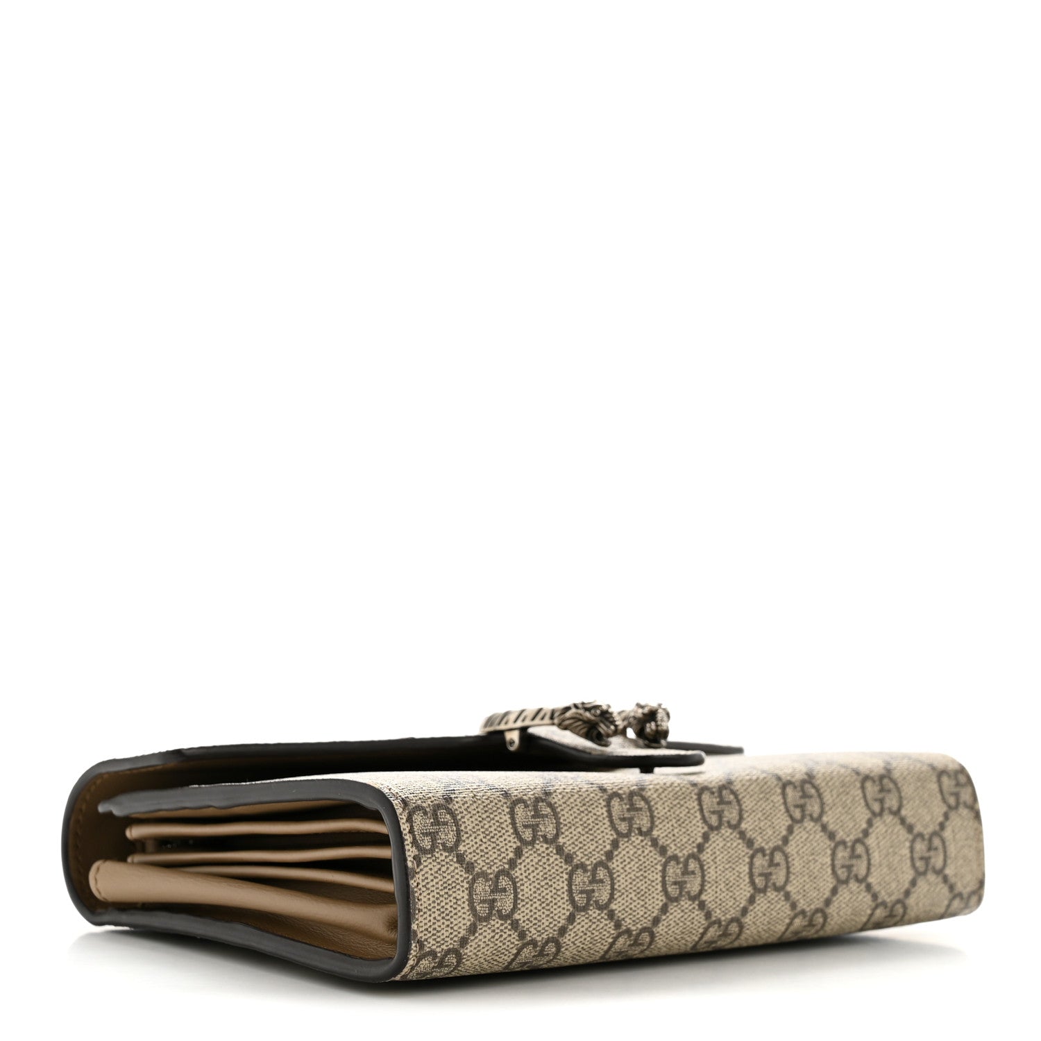 GUCCI 新品 ミニ財布 supreme Gucci GG Supreme Monogram Mini Dionysus Chain Wallet Beige Taupe