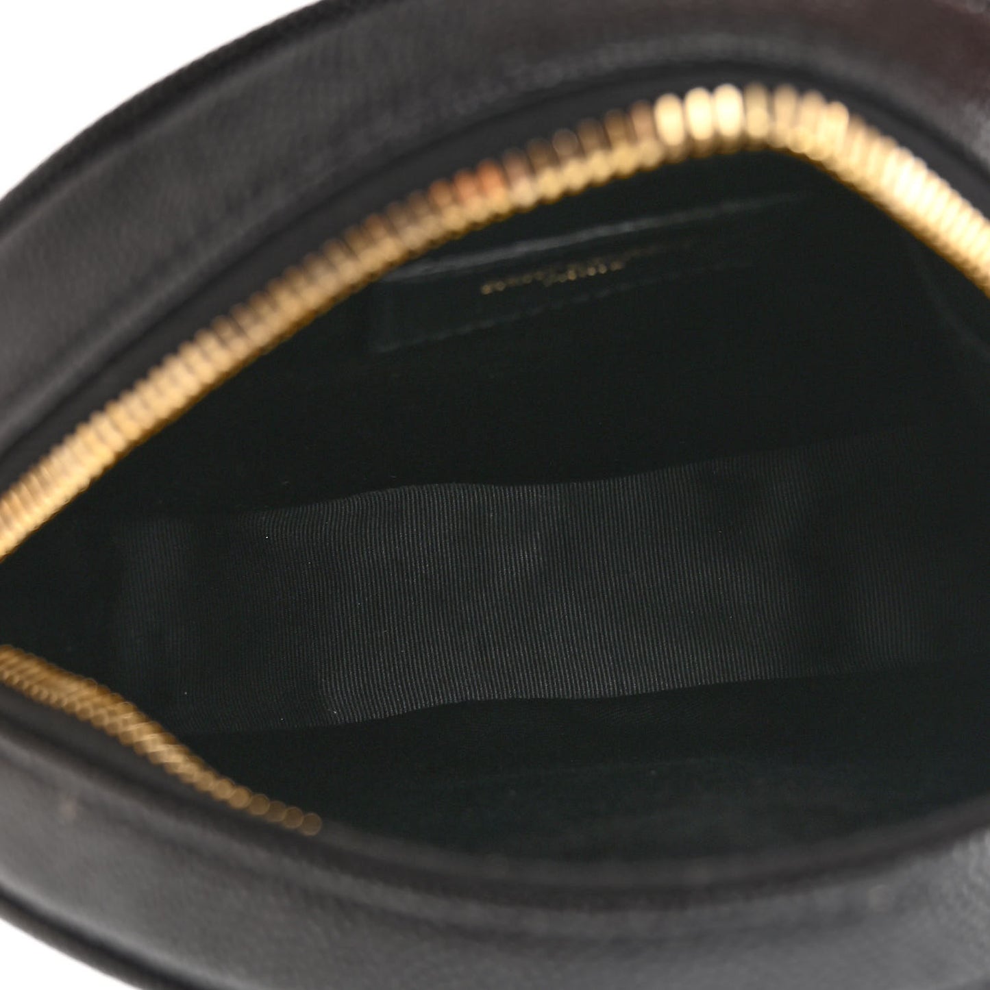 Grain De Poudre Matelasse Chevron Quilted Round Vinyle Camera Bag Black