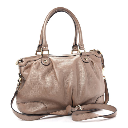 Gucci Metallic Calfskin Medium Sukey Top Handle Bag Pink 3 of 12