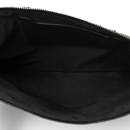 Christian Dior Oblique A4 Flat Pouch Clutch Blue 4 of 8