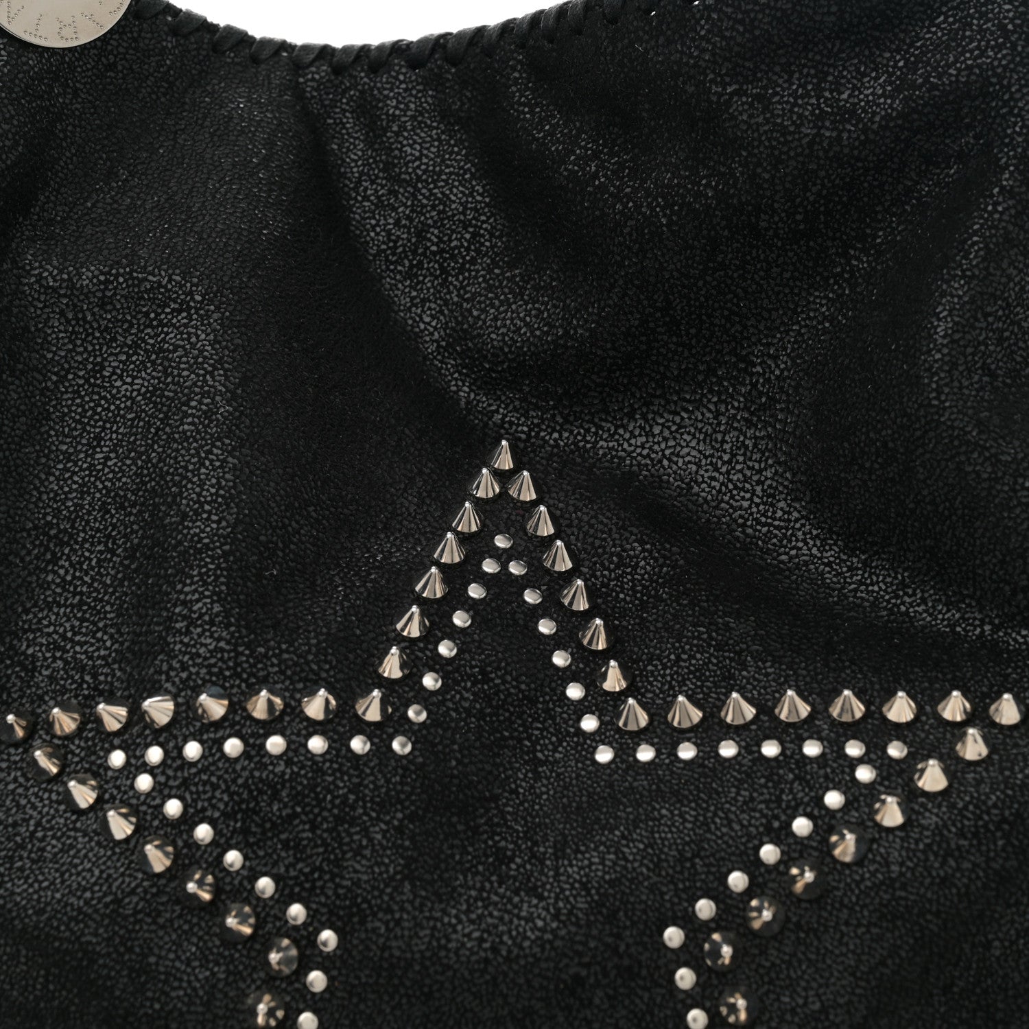 Stella McCartney Shaggy Deer Studded Small Star Falabella Tote Black 8 of 10