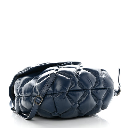 Chanel Calfskin Quilted Chesterfield Backpack Blue 4 of 11