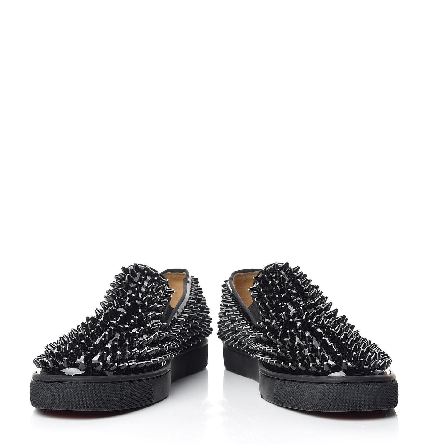 Patent Spikes Mens Galactokai Flat 42 Black Lucido