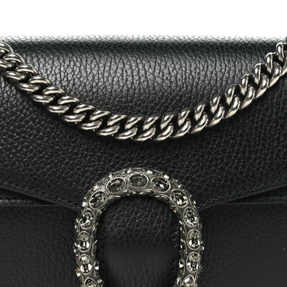Gucci Pebbled Calfskin Small Dionysus Shoulder Bag Black 7 of 9