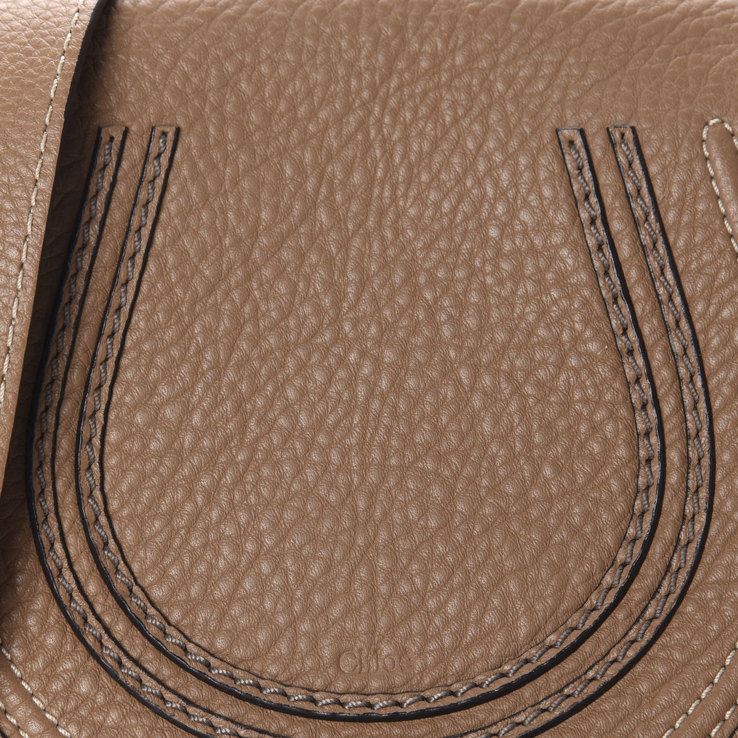 Calfskin Mini Marcie Round Crossbody Bag Nut