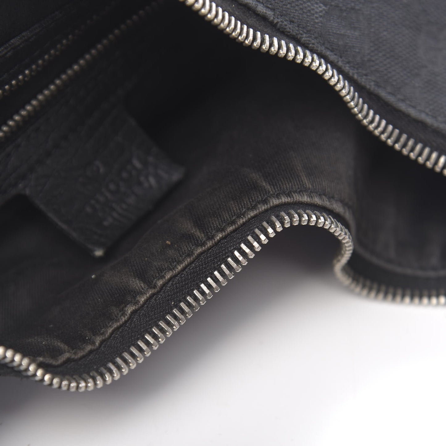 Monogram Medium Horsebit Chain Hobo Black