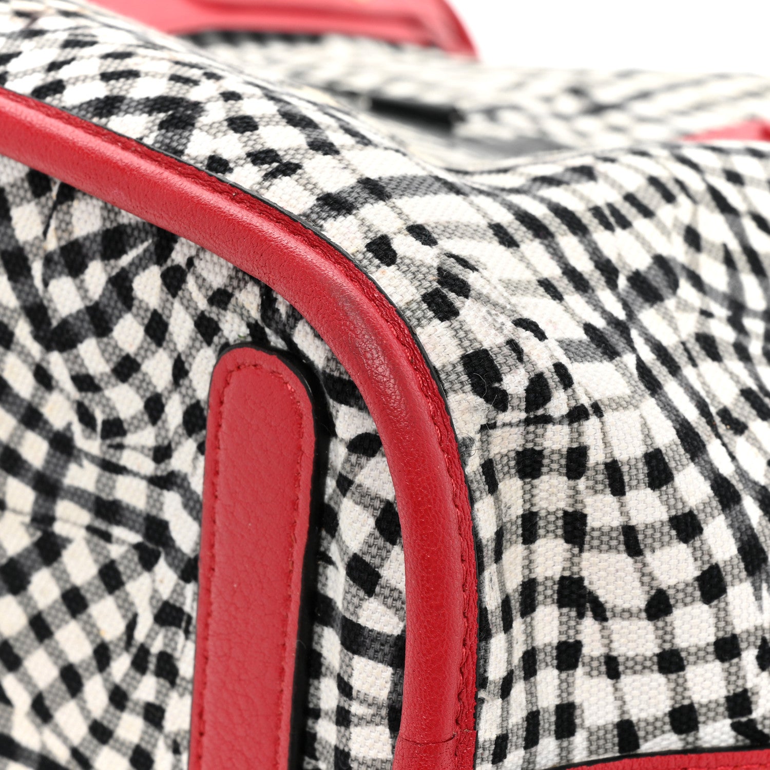 MCM Visetos Medium Liz Reversible Shopper Tote Ruby Red 23 of 31