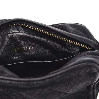 Chanel Suede Quilted Camera Case Crossbody Bag Black 7 of 16