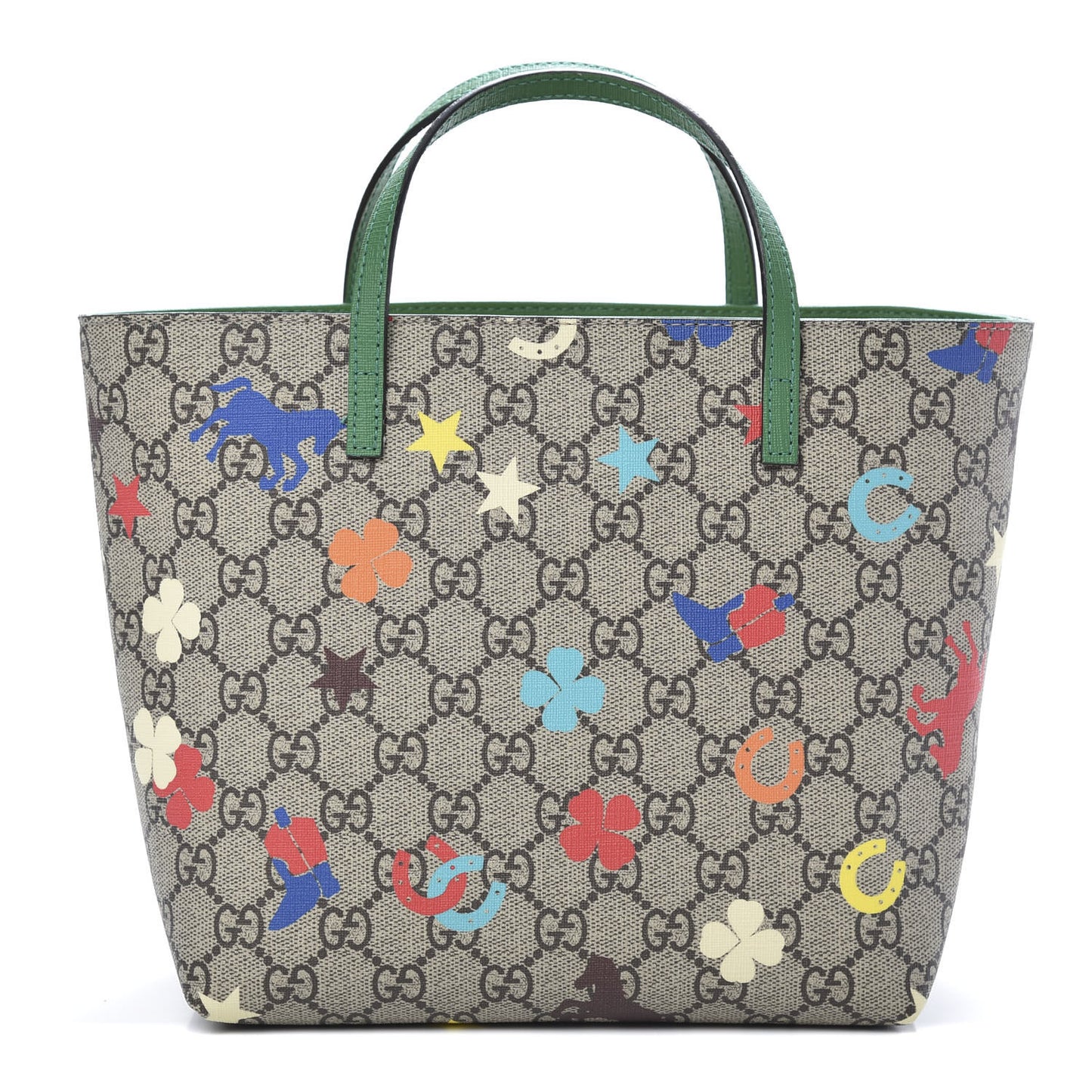 GG Supreme Monogram Ranch Childrens Tote Beige
