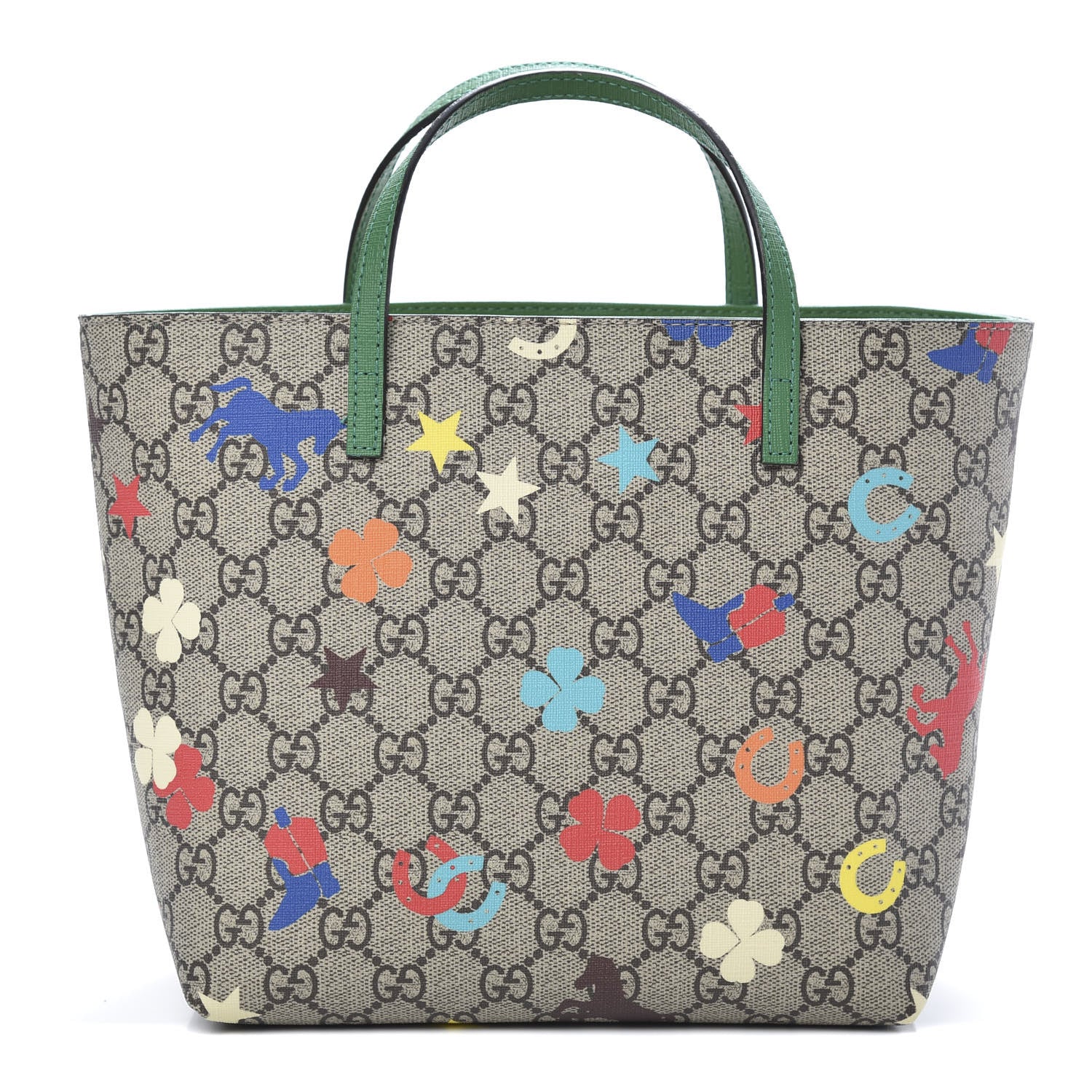 Gucci GG Supreme Monogram Ranch Childrens Tote Beige 1 of 10