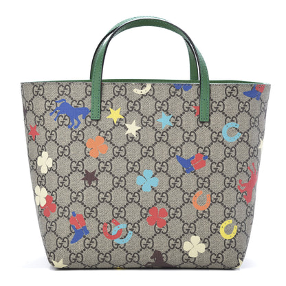 Gucci GG Supreme Monogram Ranch Childrens Tote Beige 1 of 10