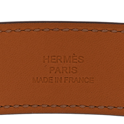 Hermes Chevre Chamkila Collier de Chien CDC 24 Bracelet T2 Jaune De Naples 4 of 5