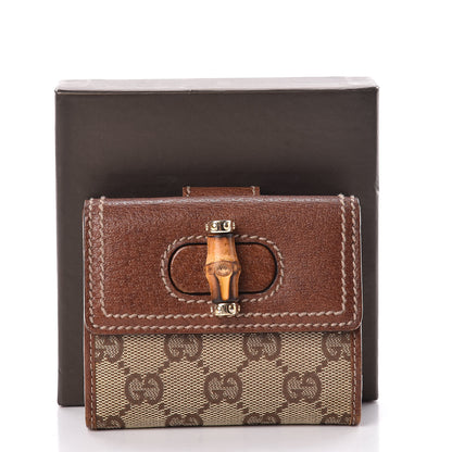 Gucci Monogram Bamboo French Wallet Brown 9 of 9