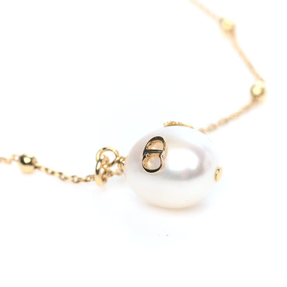 Christian Dior Fresh Water Pearl Metal Perles De Desir Charm Bracelet Gold 3 of 3