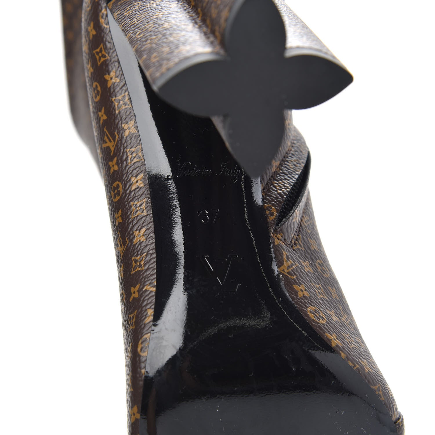 Louis Vuitton Nano Monogram Silhouette Ankle Boots 37 6 of 8