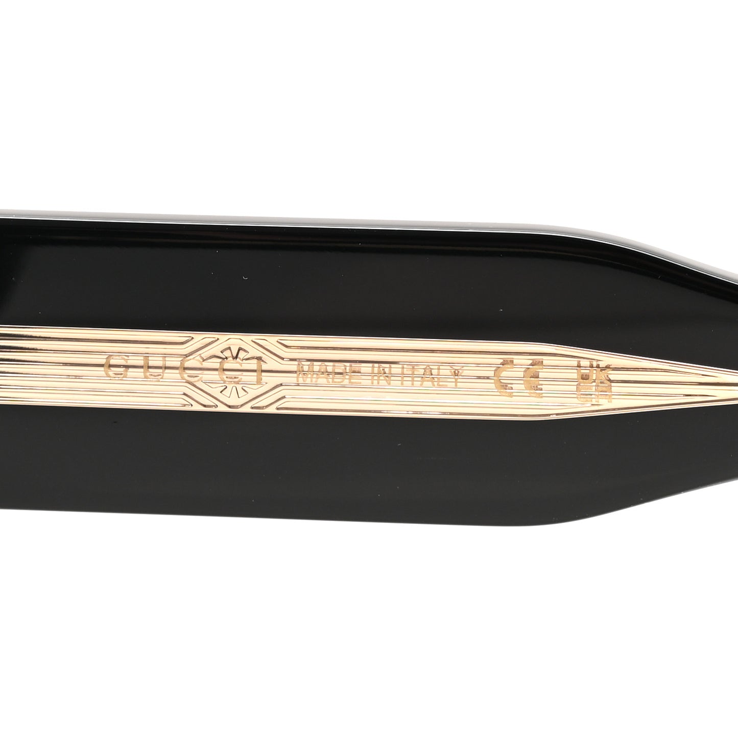 Acetate Rectangle Frame Sunglasses GG1215S Black