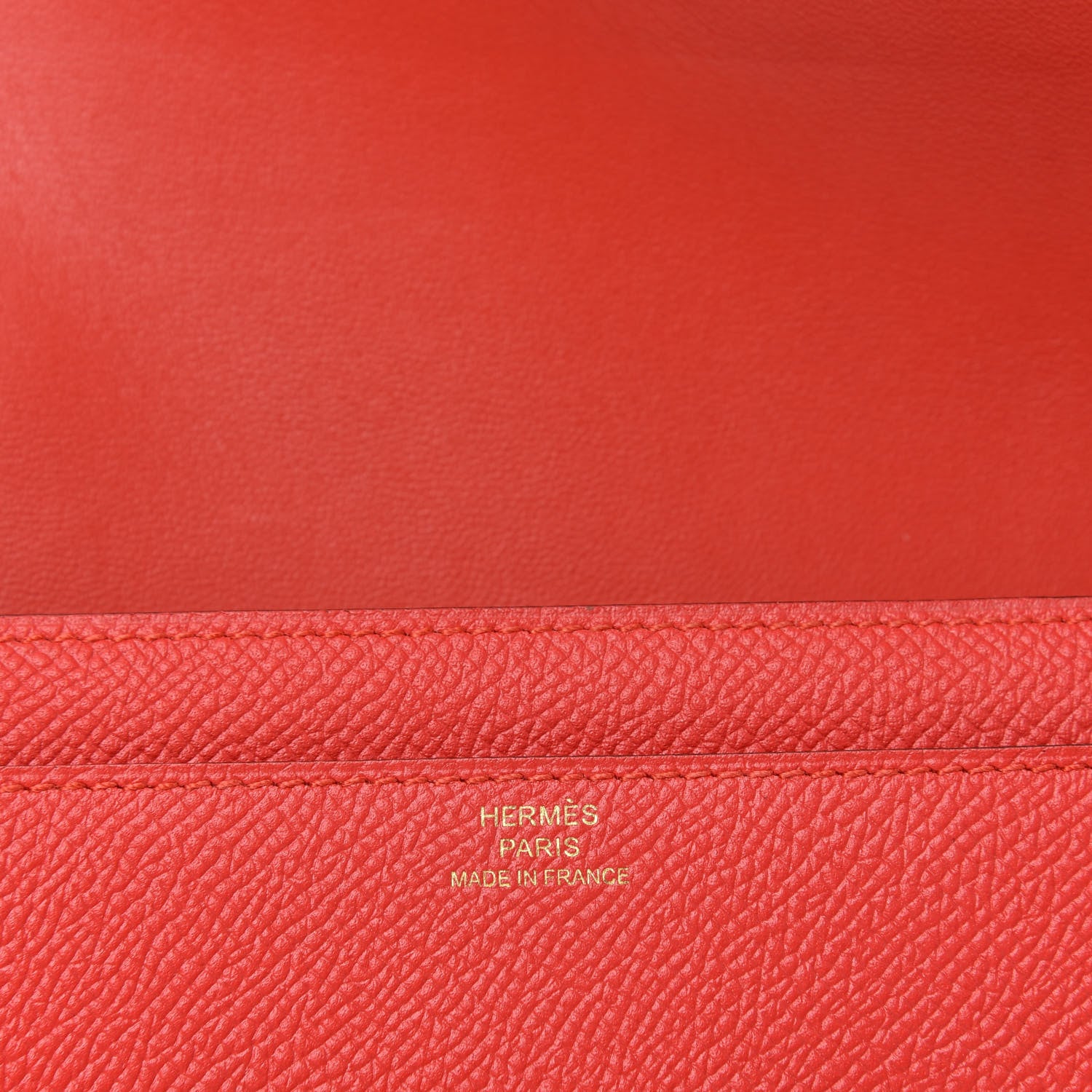 Hermes Epsom Constance Long Wallet Rouge Tomate 6 of 6