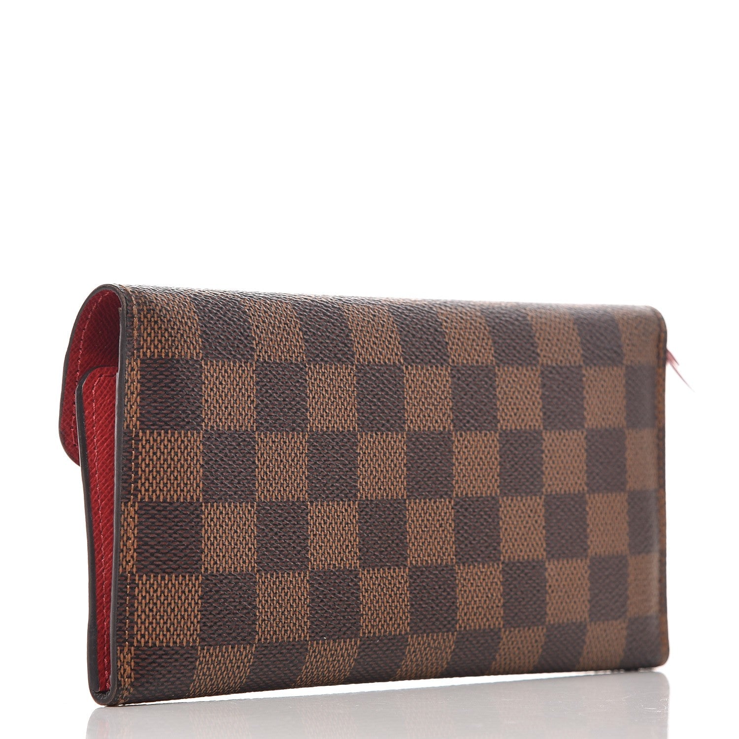 Louis Vuitton Damier Ebene Josephine Wallet Red 3 of 10