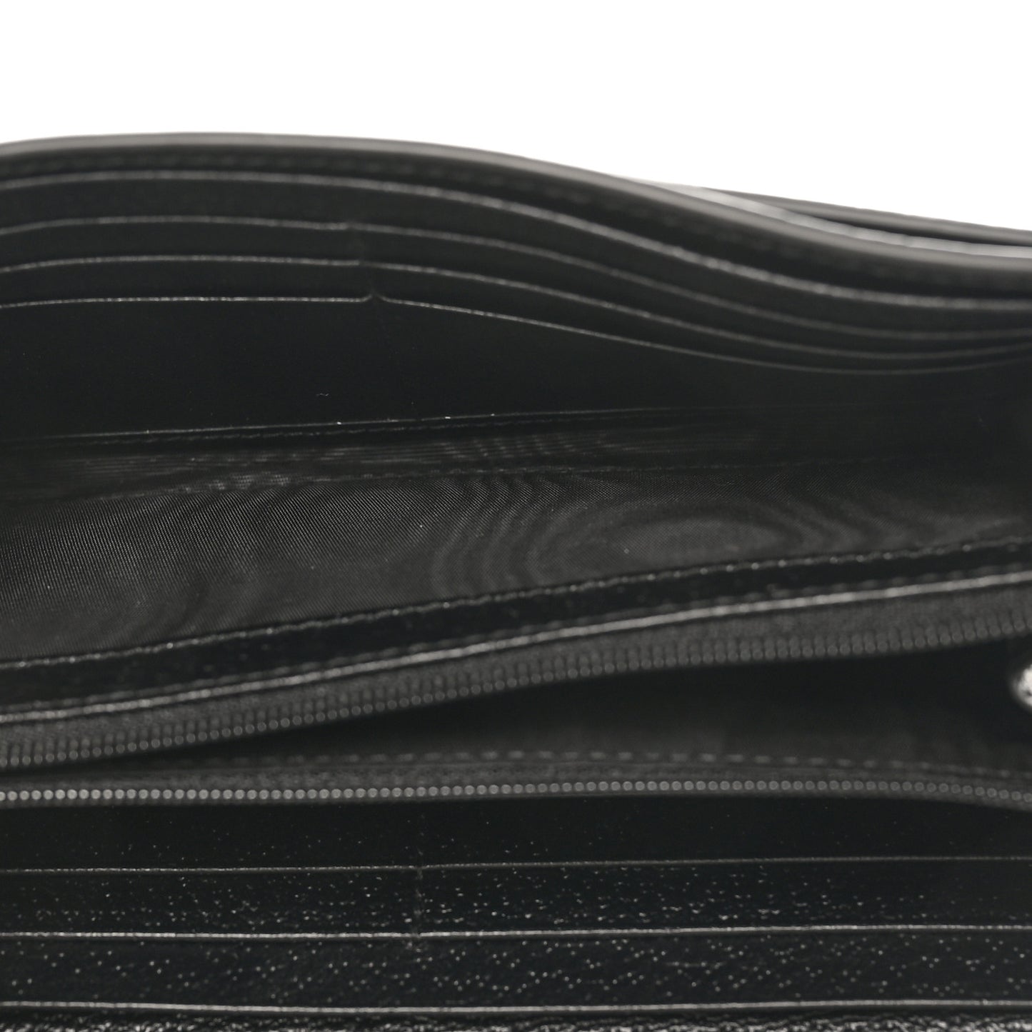 Calfskin Web Ophidia Continental Wallet Black
