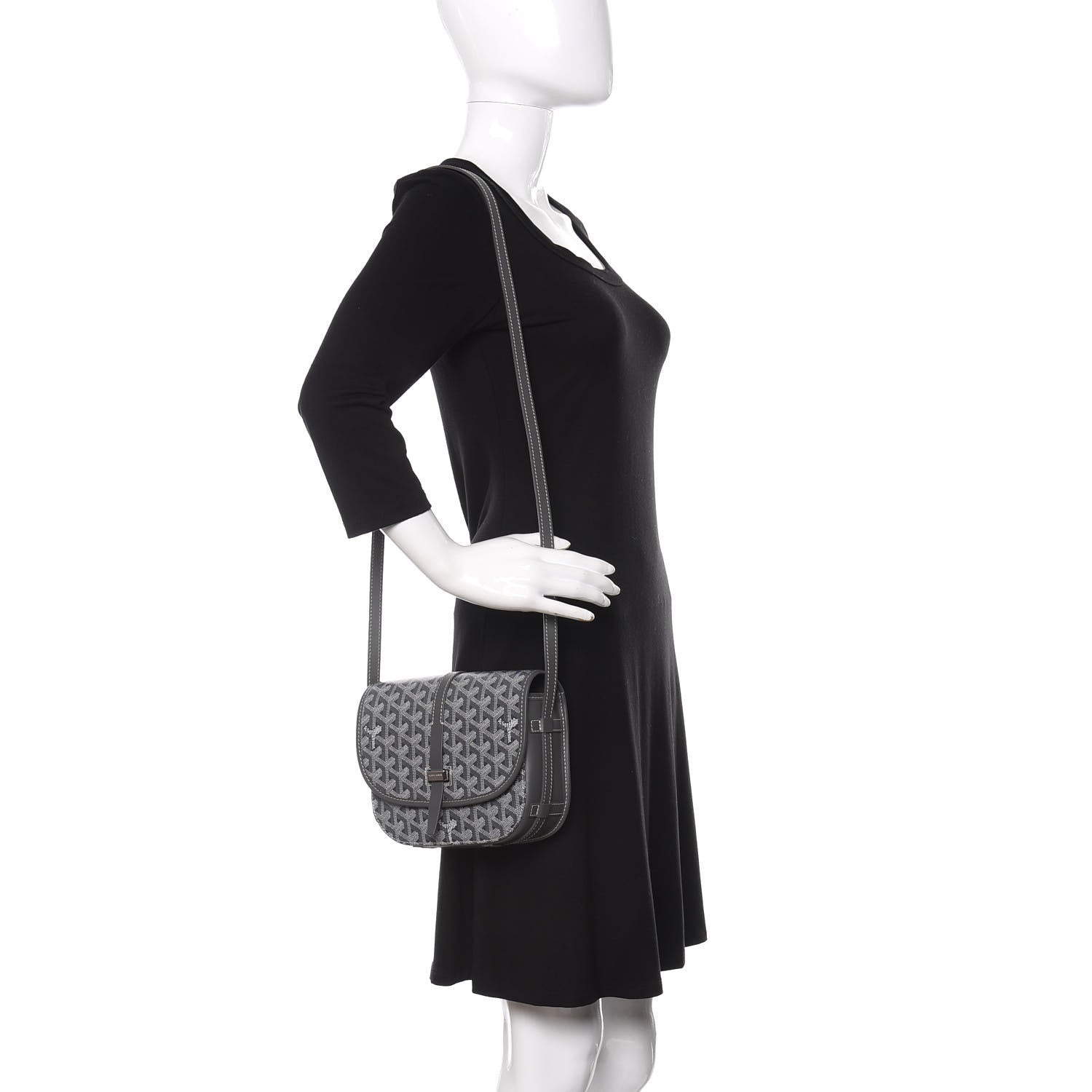 Goyard Goyardine Belvedere II PM Messenger Bag Gray 2 of 9