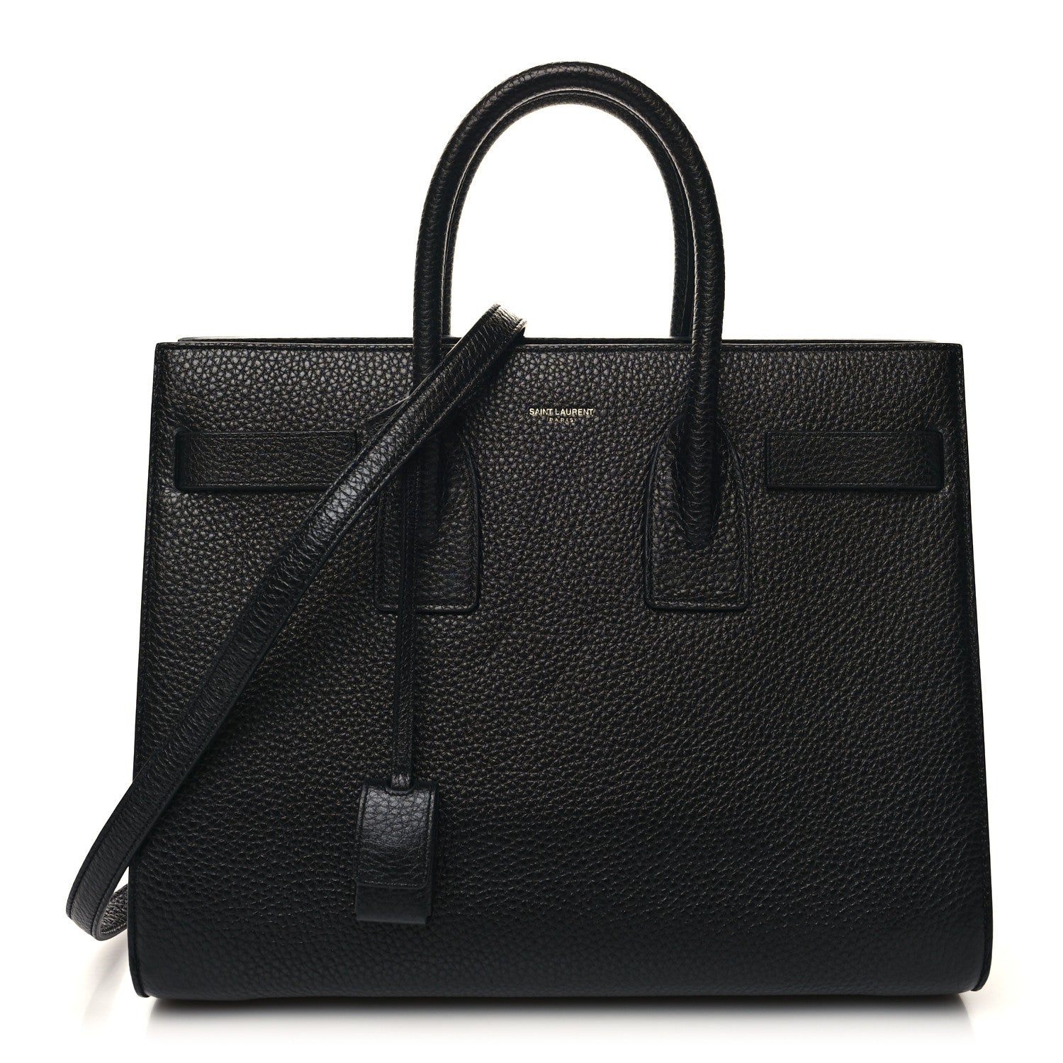 Saint Laurent Grained Calfskin Small Sac De Jour Black 1 of 10