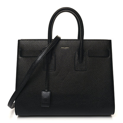 Saint Laurent Grained Calfskin Small Sac De Jour Black 1 of 10