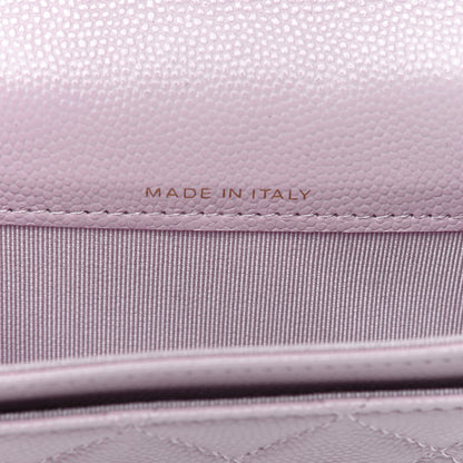 Chanel Caviar Quilted Flap Card Holder Wallet Light Pink 6 of 11