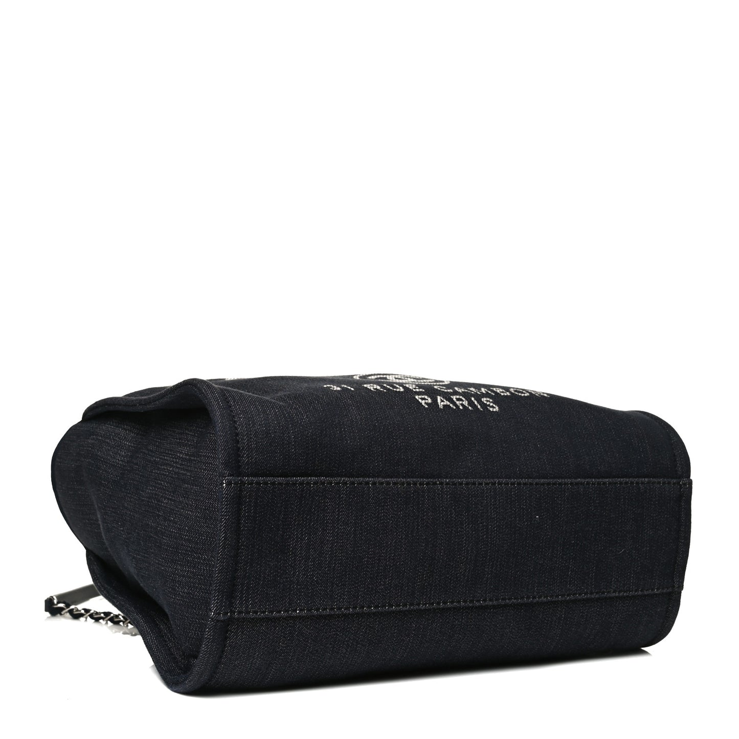 Denim Small Deauville Tote Dark Blue