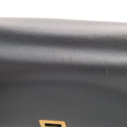 Celine Box Calfskin Medium Classic Box Flap Bag Anthracite 13 of 14
