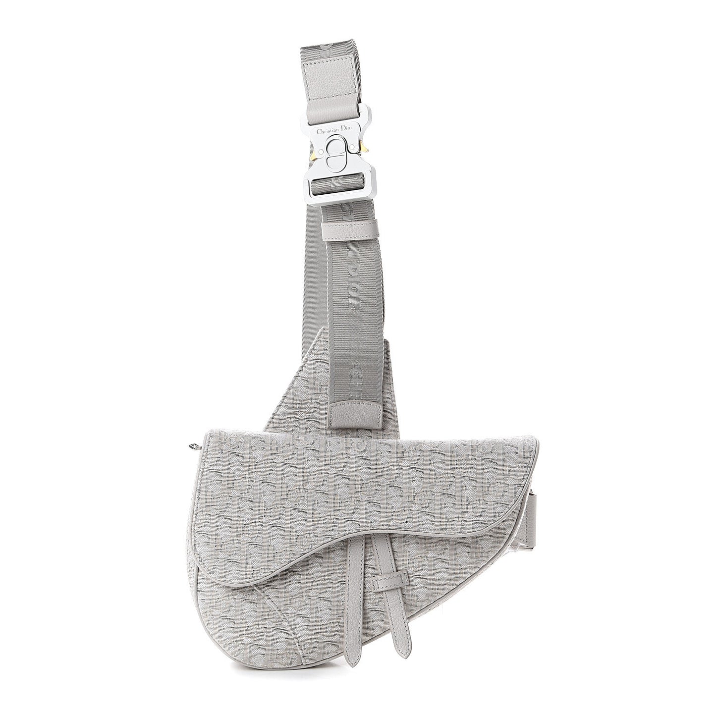 Oblique Mens Saddle Bag Grey