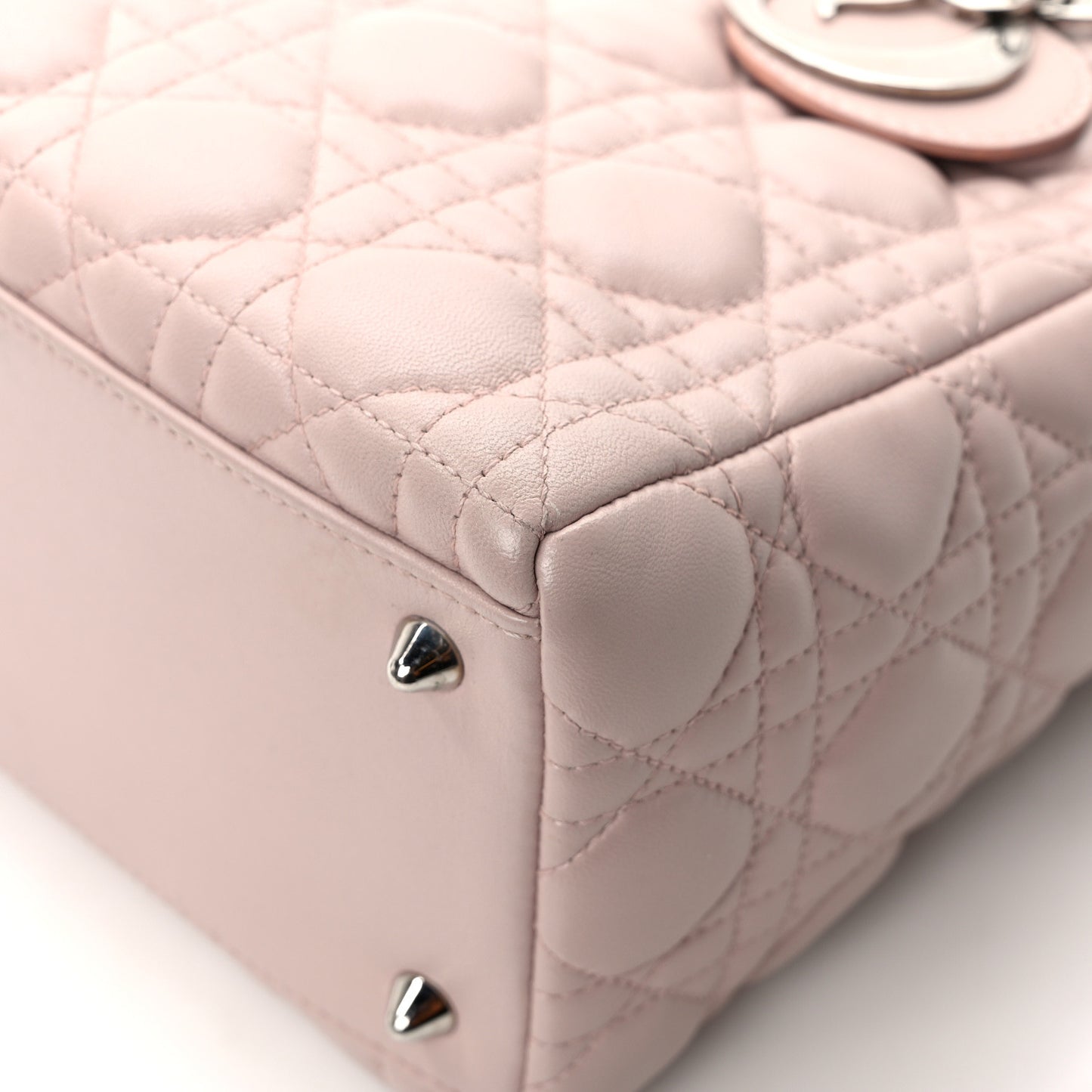Lambskin Cannage Medium Lady Dior Light Pink
