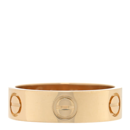 Cartier 18K Yellow Gold 5.5mm LOVE Ring 53 6.25 1 of 4