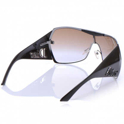Christian Dior Gaucho 1 Sunglasses Dark Brown Silver 2 of 5