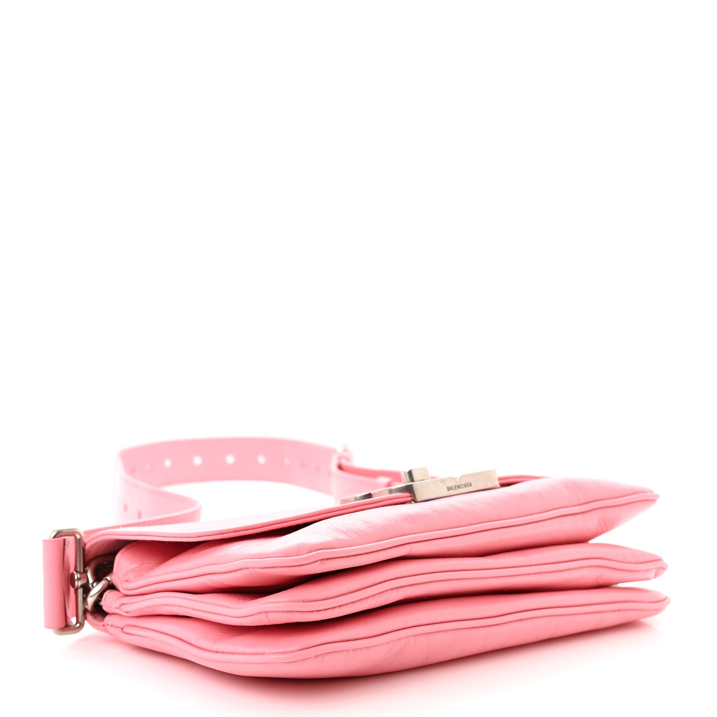 Peach Calfskin Small BB Soft Flap Bag Sweet Pink