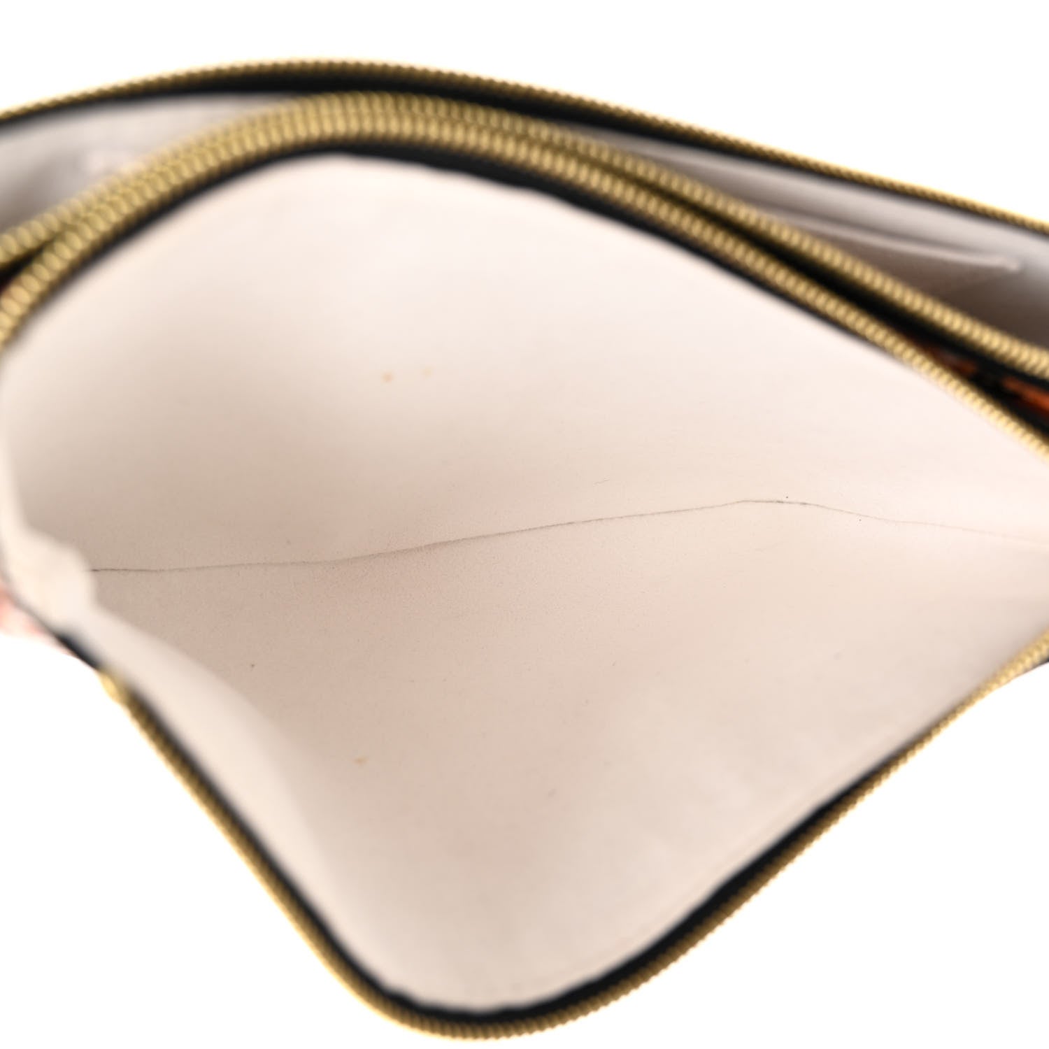 Louis Vuitton Monogram Giant Crafty Double Zip Pochette Creme Caramel 5 of 10